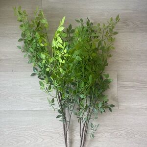 Artificial 43.3" Green Nandina Faux Branches Stems
